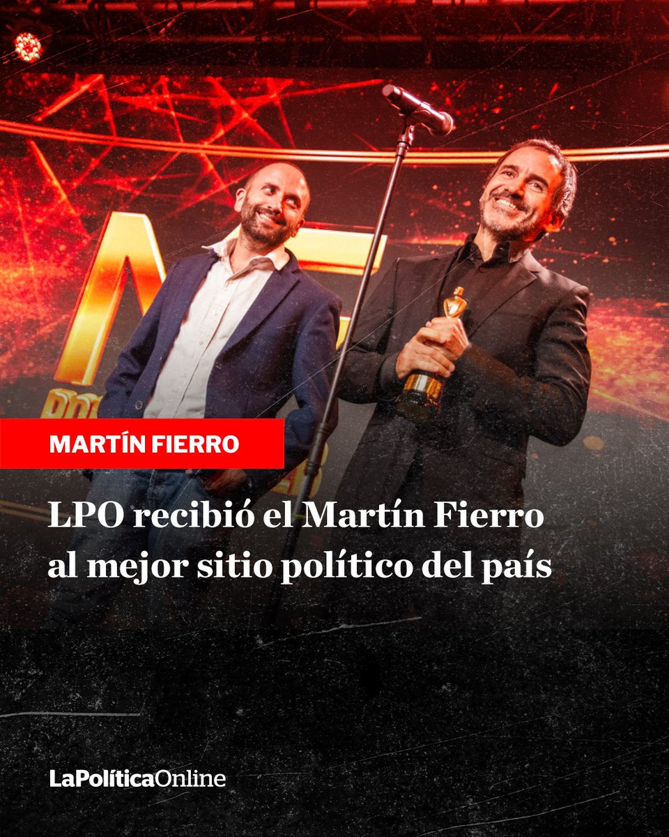 🔴Martín Fierro | En la primera edición de los premios a portales web, Daniel Hadad se quedó con el de oro. El resto de los ganadores.
[ lapoliticaonline.info/3TDuE3x ]