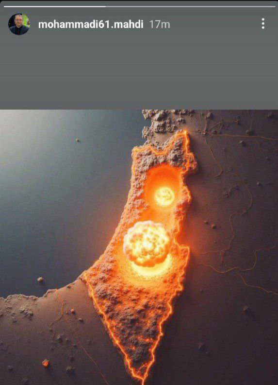 persian_tony's tweet image. 🚨 BREAKING: An advisor to Iran's parliamentary speaker, Mohammad Bagher Ghalibaf, posts a chilling image of an atomic blast over Israel, signaling a blatant terrorist threat by the Islamic regime. This escalation targets a U.S. ally amid a fragile ceasefire. Spread the word!