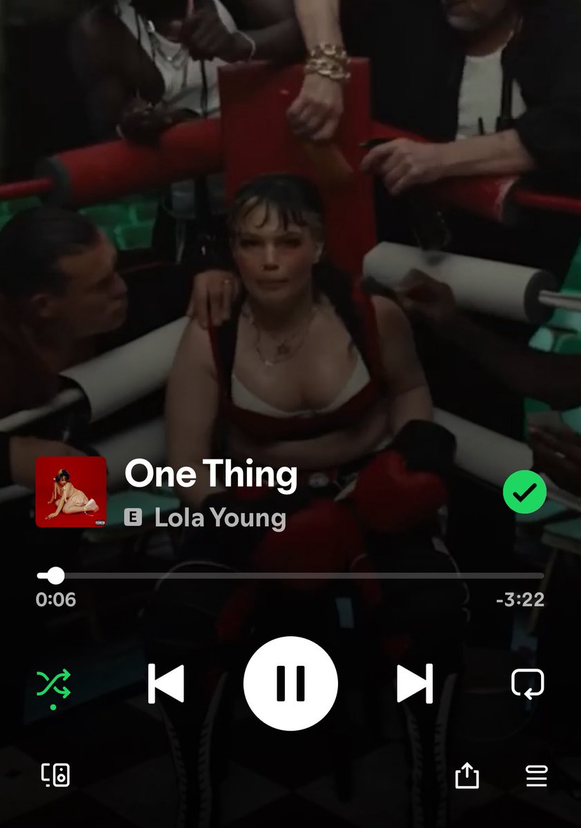 Music drought so bad I’m bumping Lola Young…
