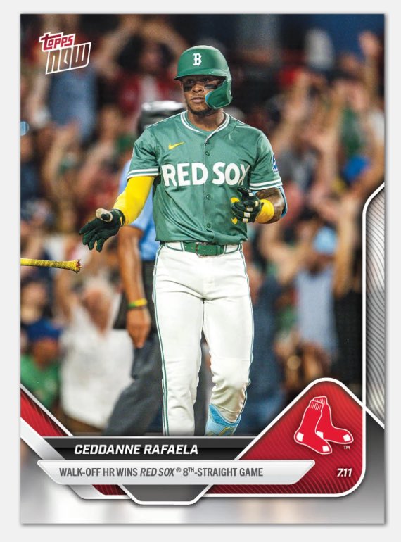 You have these two images and Topps chooses to use this garbage