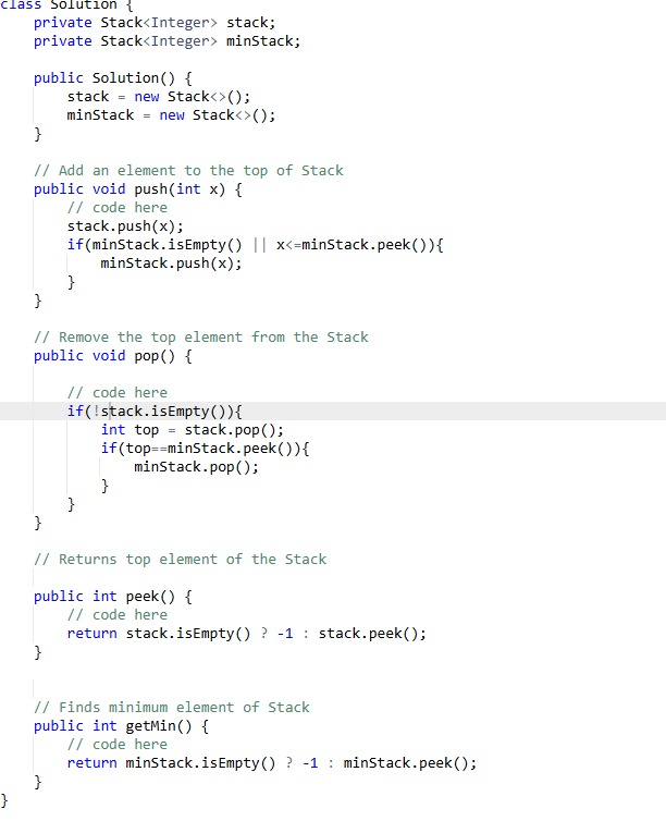 _aditya149_'s tweet photo. Day 105 of #gfg160 days of problem solving by @geeksforgeeks

Today's problem: Get min from stack

Time complexity : O(n)
Space complexity: O(n)

#gfg160 #gfg #geekstreak2025 #geeksforgeeks #coding #CodingJourney #potd #dsa #ProblemSolving https://t.co/ehlXGa4FnV
