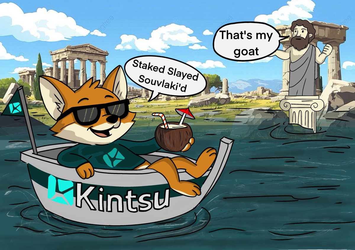 DexDev33's tweet image. After staking, battling, and educating, Kinox did what any giga brain would do... farm & chill 😎
🎯 Mission #44: Kintsu & sMON in Greece: Athens Edition
@Kintsu_xyz on @monad_xyz 💜