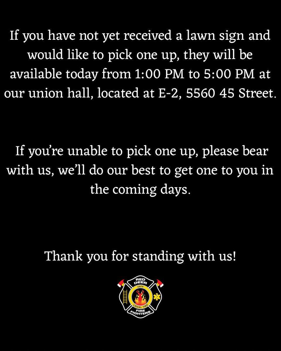 Red Deer IAFF L1190 (@reddeerfire) on Twitter photo 