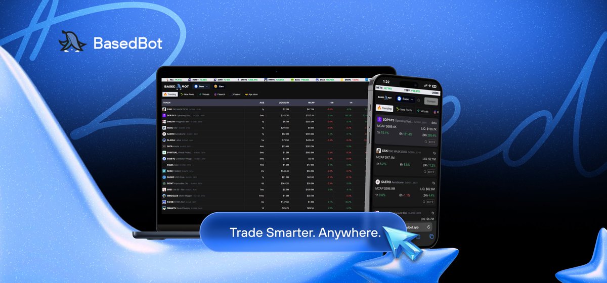 BasedTradingBot's tweet image. trade smarter. anywhere. anytime.