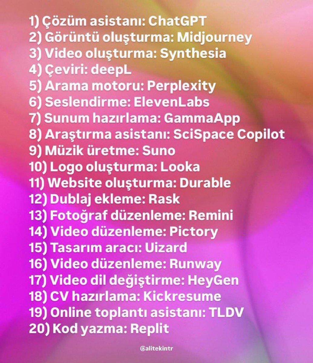 Kaydedin lazım olur.👇🏻