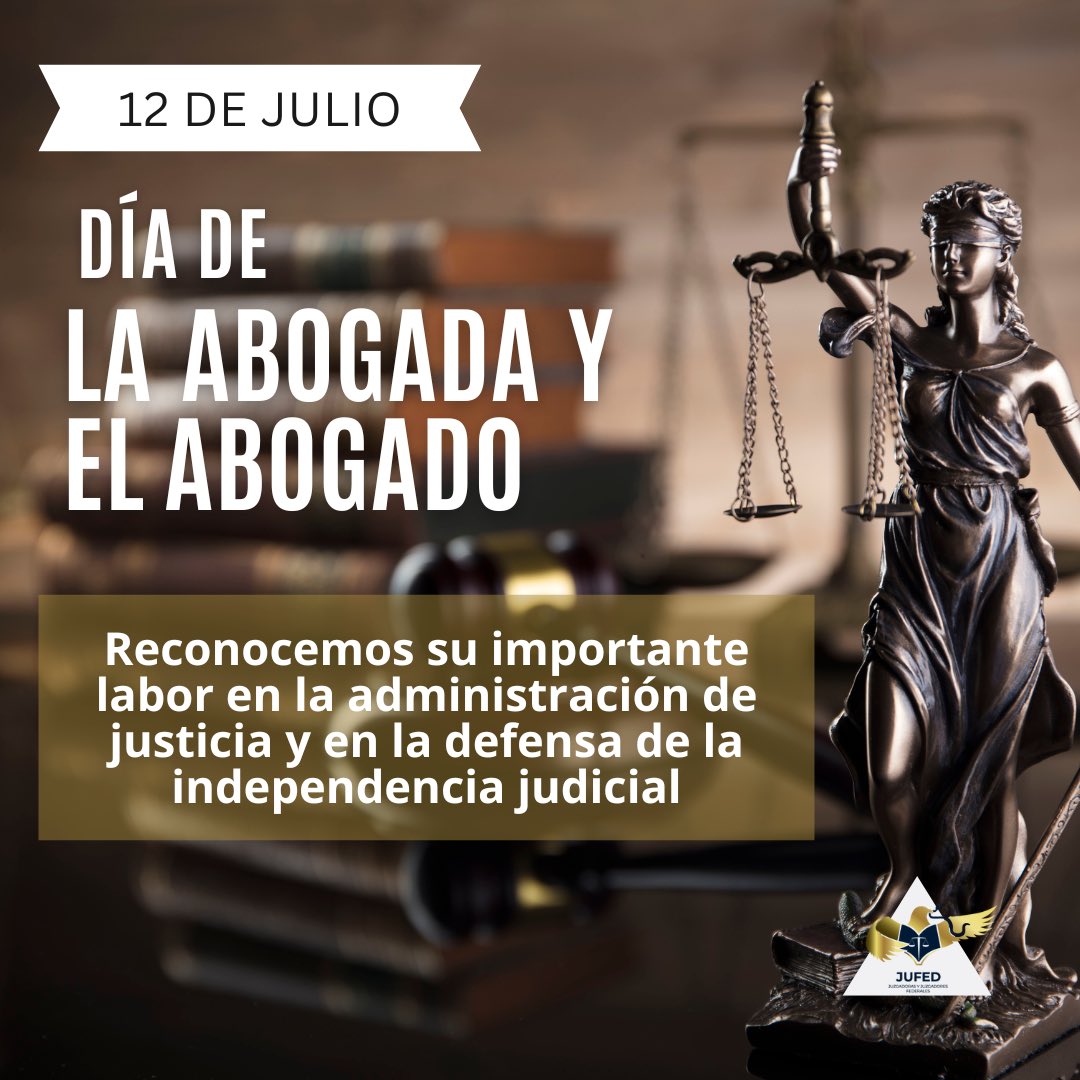 jufed_org's tweet image. ⚖️ En el día de la abogada y el abogado, reconocemos su labor y vocación.
#DíadelAbogado