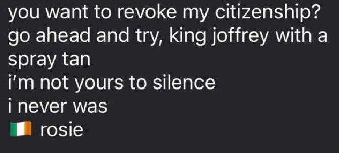 Rosie O'Donnell responds to "King Joffrey with a spray tan" 🤣