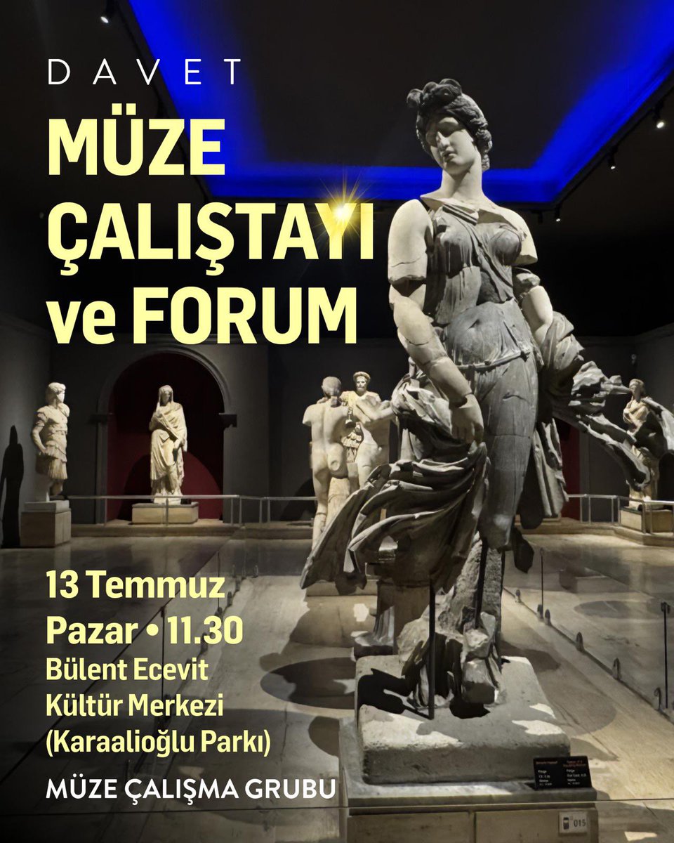 DocomomoTr's tweet image. Antalya Müzesi Çalıştayı ve Forum daveti
13 Temmuz Pazar saat 11:30.