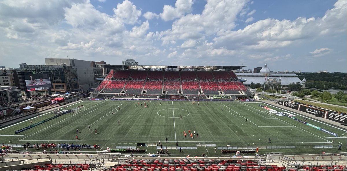 A glorious afternoon here at TD Place for the top of the table clash between Atletico and Forge!

Join @tmcd1639 and myself with the call on ⁦<a href="/TSN1200/">TSN 1200 Ottawa</a>⁩. Kickoff 3:00pm!
 
⚽️🔴⚪️🔴v 🟠⚪️🟠⚽️