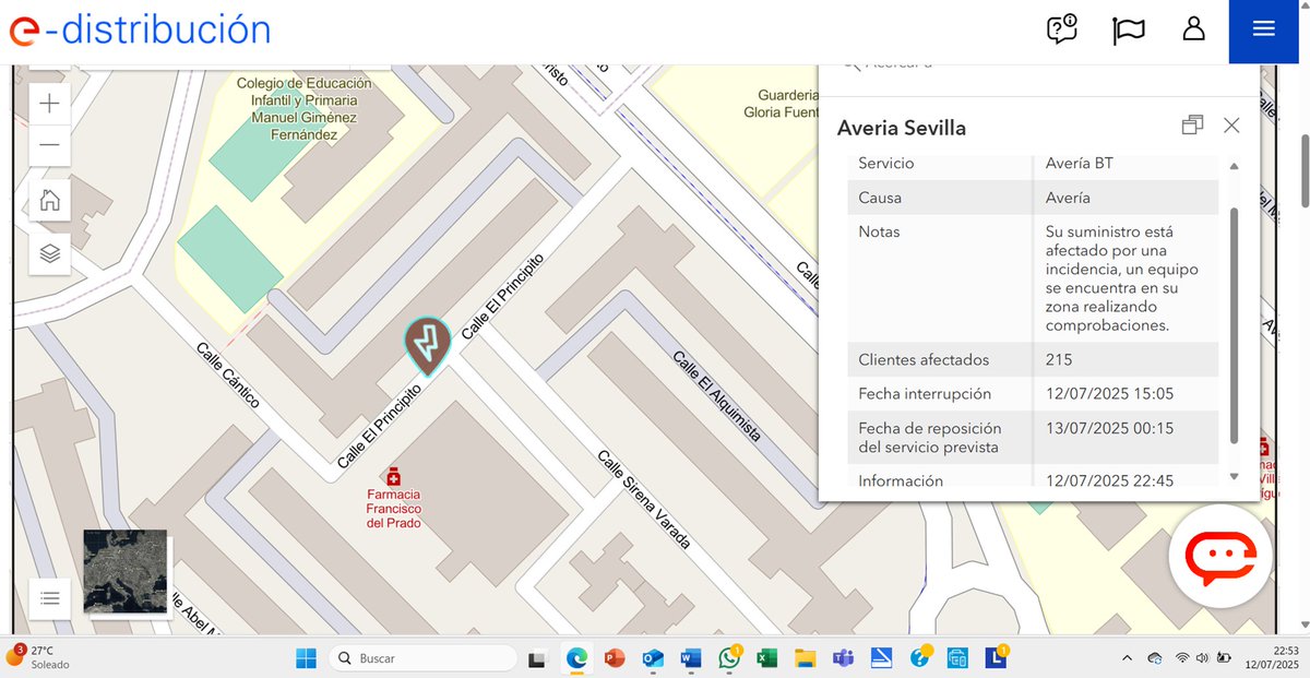 Según e-distribución 215 familias sin electricidad, más de 7 horas... <a href="/vonderleyen/">Ursula von der Leyen</a> <a href="/CasaReal/">Casa de S.M. el Rey</a> <a href="/sanchezcastejon/">Pedro Sánchez</a> <a href="/JuanMa_Moreno/">Juanma Moreno</a> <a href="/jlsanzalcalde/">José Luis Sanz</a>
<a href="/SubdeGobSevilla/">Subdelegación del Gobierno en Sevilla</a> <a href="/EnelGroupES/">Enel Group</a> <a href="/DefensorAndaluz/">Defensor P. Andaluz</a>
<a href="/IndustriaAnd/">Consejería de Industria, Energía y Minas</a> <a href="/DistritoSurayto/">DistritoSur</a> <a href="/avrandalucia/">Agencia de Vivienda y Rehabilitación de Andalucía</a>
<a href="/EmergenciasSev/">Emergencias Sevilla</a> <a href="/E112Andalucia/">EMA 112</a> <a href="/FomentoAND/">Consejería de Fomento de la Junta de Andalucía</a>