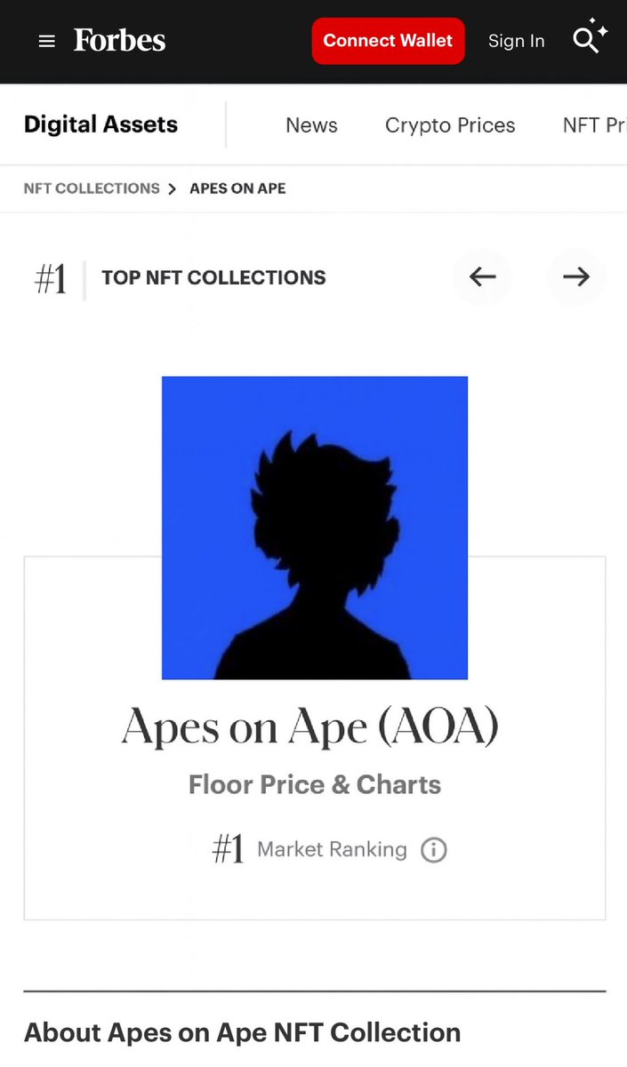 smokethatdank1's tweet image. Against all odds 

Apes on Ape continues to be #1 on the Forbes top nft rankings

This is the 4th day in a row

Unreal

I just want to thank everybody that believed in us so far

Me &amp;amp; my team truly feel blessed to be given this web3 opportunity 

7/15/25

apesonape.io…