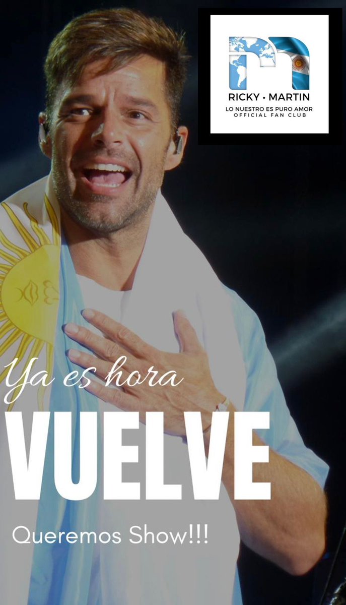 ClauRommy's tweet photo. #RickyEnArgentina
#RickyQueremosShows 

@ricky_martin @lonuestrofco 
@miguegranados @LucasFridman https://t.co/jgTH8Qmzfs