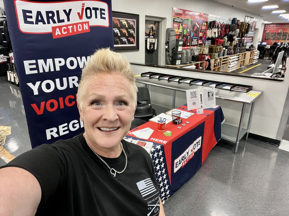 Saveamericasue's tweet image. I can’t say enough about Ardith! She is a true patriot and is always willing to help wherever needed.
She is at my favorite gun range with the most amazing owner @gunforhirerange Is that better Anthony lol
I’ve met the most amazing people on my journey to flip Nj red! 🔴…