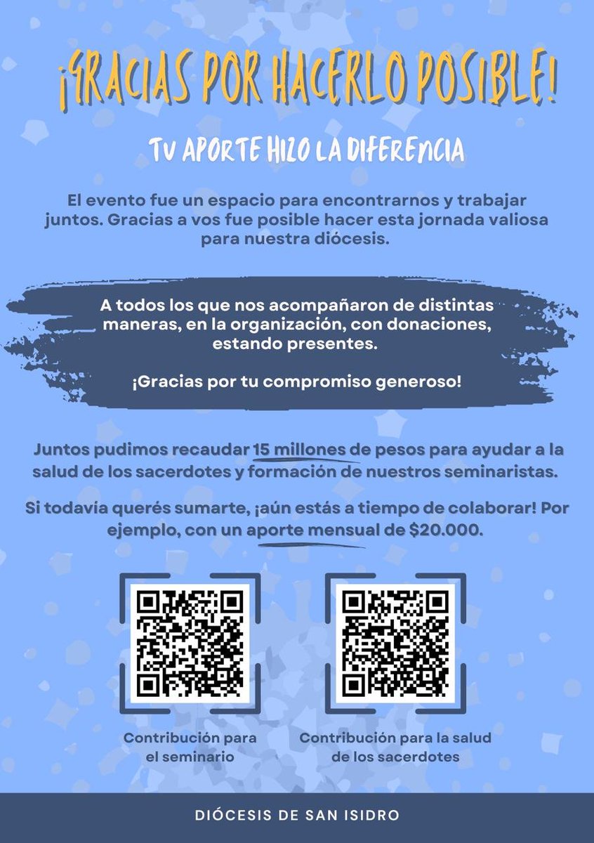 ¡Compartimos con ustedes este flyer en agradecimiento por el hermoso festival que vivimos juntos.
Fue una verdadera fiesta de comunidad, que no hubiese sido posible sin el apoyo y colaboración de todos ustedes ¡Gracias!