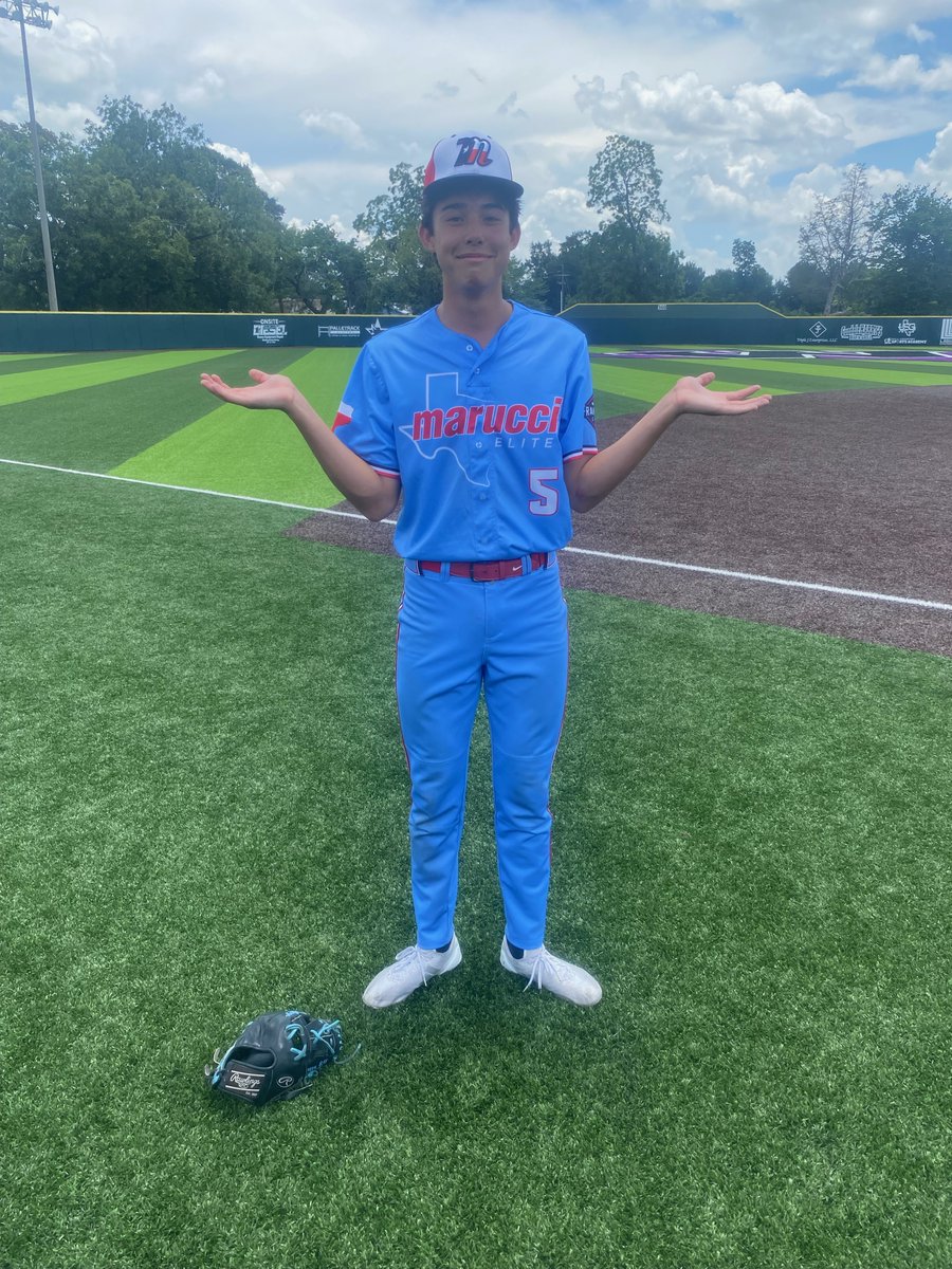 F: <a href="/RecruitMETx/">METx Recruiting</a> Adams 7,
<a href="/USAPrimeBSB_HTX/">USA Prime HTX</a> J. Holiday 1
PoG: <a href="/Trystan_Cook28/">Trystan Cook</a> 2-3, 2B, 2 RBI, R
Pitcher: <a href="/JudeContre8/">Jude Contreras</a> 3IP, 3K, H, 0 R
Notable: <a href="/willem_i_king/">Willem King</a> 2-3, 3B, RBI