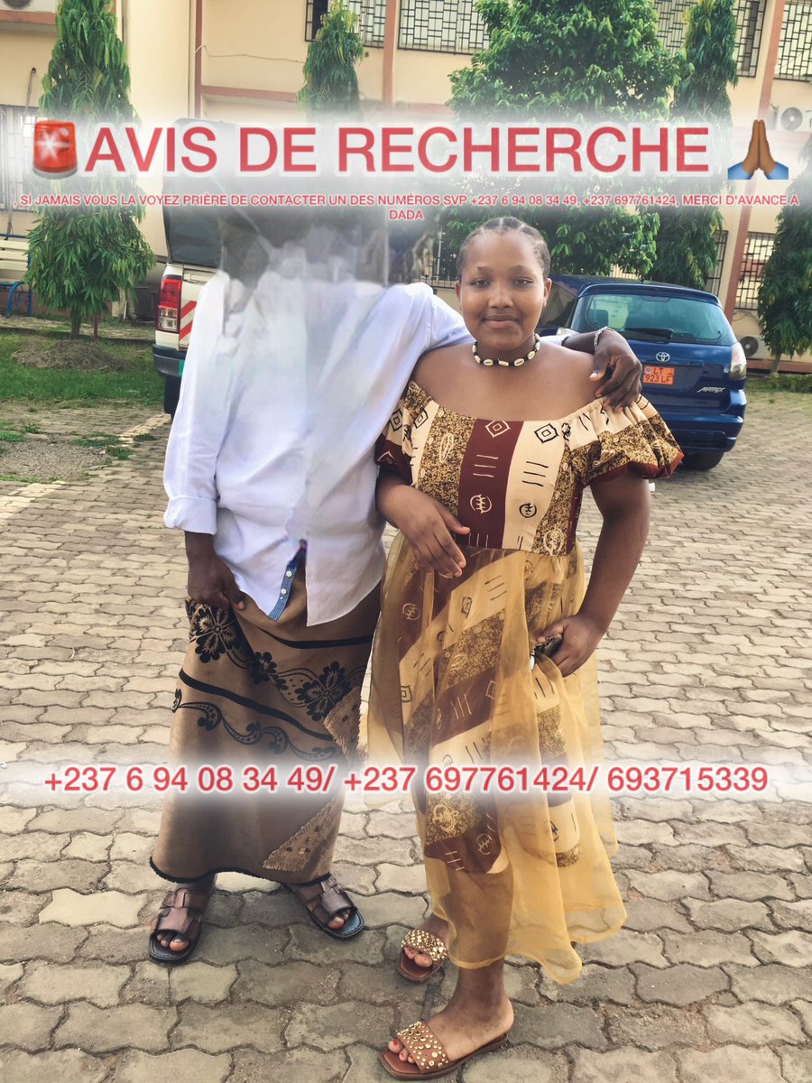 *⚠️ AVIS DE RECHERCHE ⚠️*

Nous sommes à la recherche de *GHISLAINE MBA*, portée disparue depuis le *07 juillet 2025* à *Yaoundé*.  
Contacts utiles :
*+237 6 94 08 34 49, +237 697761424, 693715339* ou d’alerter les autorités compétentes.

*