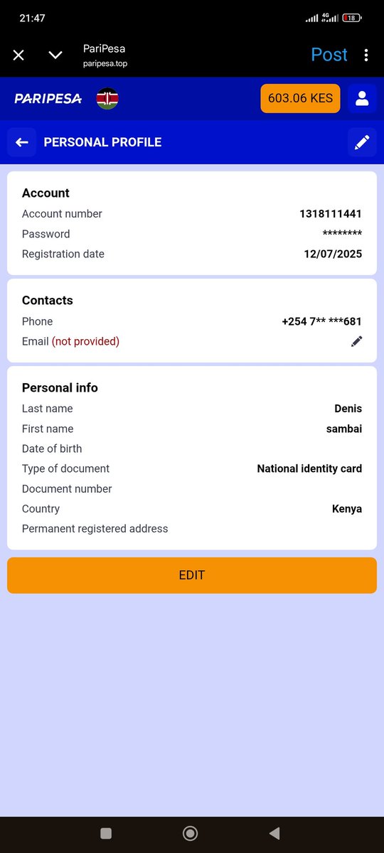 Rodrigoss556's tweet photo. @Kirui5479 Deposited KSh 600
Account id 1318111441 https://t.co/ICGAFWk2t1
