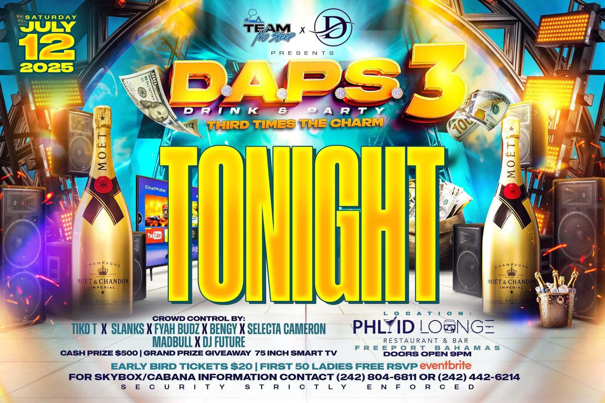 DAPSLINKUP's tweet photo. 🚨 TICKET UPDATE 🚨

Tickets are NO LONGER being sold at Get Your Ice Cream.

You can now only purchase them at the venue, PHLUID LOUNGE.

🎟️ Still just $20 BUT will increase to $30 at the door.

DOORS OPEN @ 9pm
Pull up early and secure yours ‼️

DAPS 3 TONIGHT‼️ https://t.co/bDbjUeu9n1