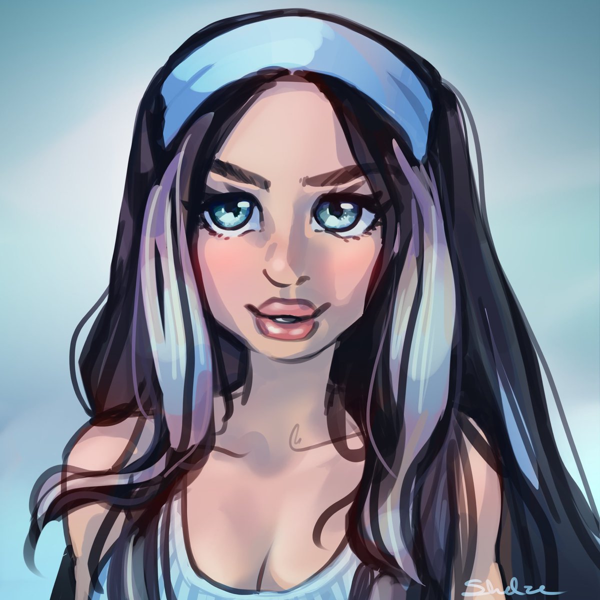 akgamerguy's tweet photo. fan art for @gillianaprils 🩵 https://t.co/gUQyWlM2X8
