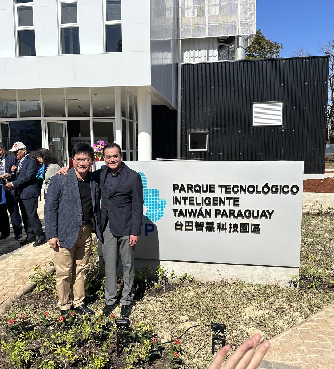 El Parque Tecnológico Inteligente Taiwán–Paraguay (Minga Guazú) será un hub de referencia por su gestión innovadora y aplicación avanzada de tecnología. Juntos, atraeremos más inversiones al querido Paraguay y generaremos nuevas oportunidades de empleo para su gente 🇵🇾🇹🇼