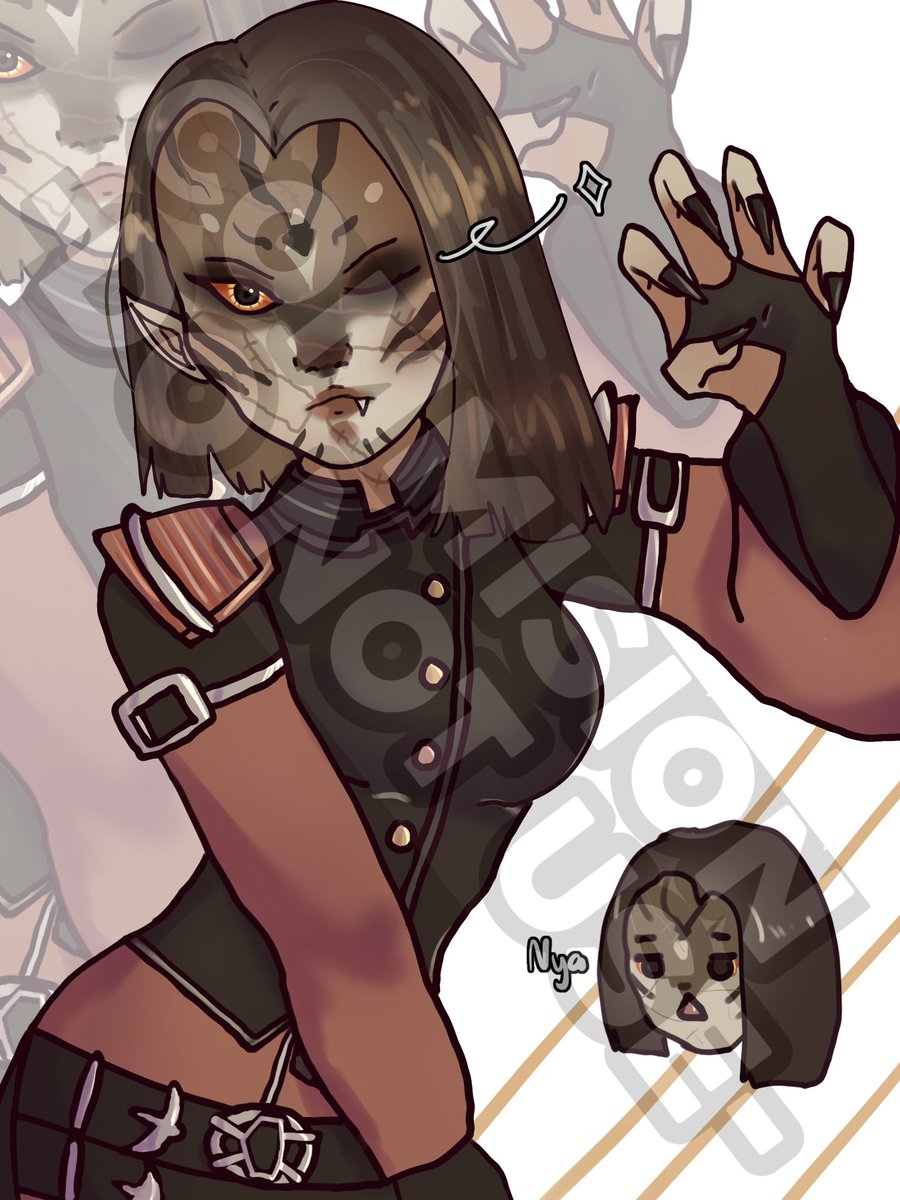 #VGenComm for quendorite’s oc- melpome :DD 🐱