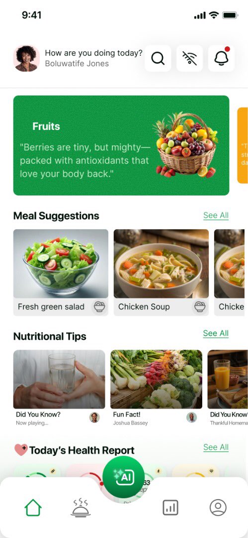 Ayinde337's tweet image. Finally! Just published a new team project:
Personalized Nutrition AI Ecosystem – built for smarter, AI-driven wellness.
I worked as a UX researcher and UI designer
on this exciting journey.
Check it out 👉 behance.net/gallery/230087…
#UXDesign #UXResearch #UIDesign #AI