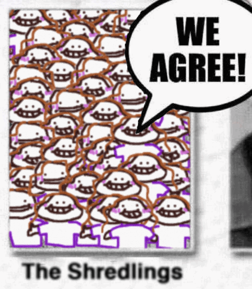 Shredoning's tweet photo. we are The Shredlings and we are going to beat you to death https://t.co/hv6XVXH3kt