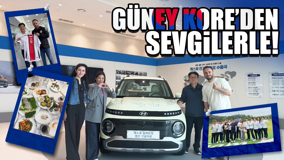 Herkese Merhaba! 

Güney Kore ve Hyundai’nin Türkiye Sevgisini, Fabrikanın Üretim Bandını, Genesis’i Palisade’ı konuştuğumuz röportajımız kanalımızda yayında!

youtu.be/y8pwVp4P5t4?si…

#Hyundai #kore #güneykore #palisade #genesis #inster #kamer #kamertube #röportaj