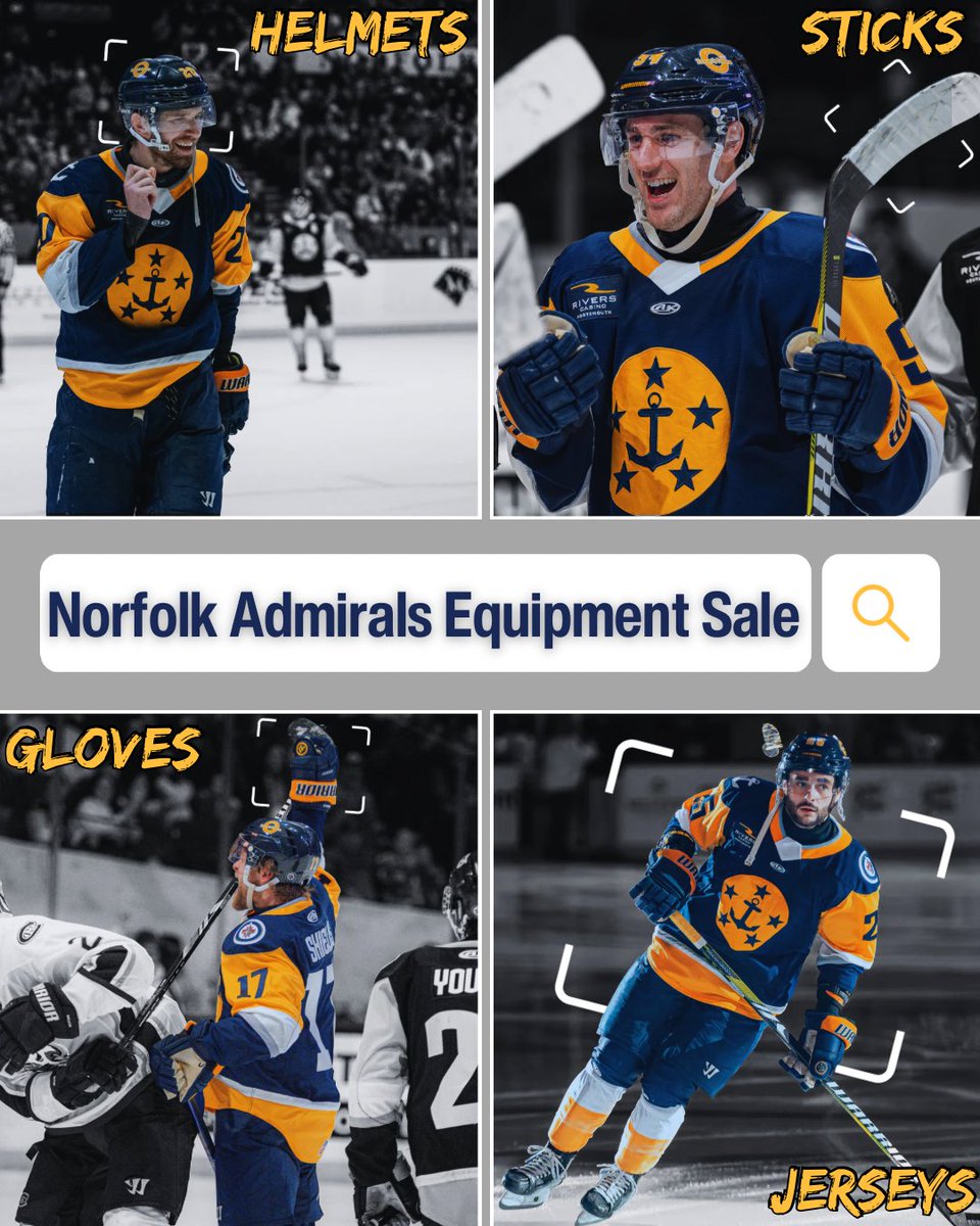 NorfolkAdmirals's tweet image. It’s officially 1 WEEK until our Summer Bash: Equipment Sale and Social Event!
Join us on July 19th from 11am-3pm at Scope Arena for a fun-filled afternoon AND your chance to buy authentic Norfolk Admirals equipment! 🏒☀️