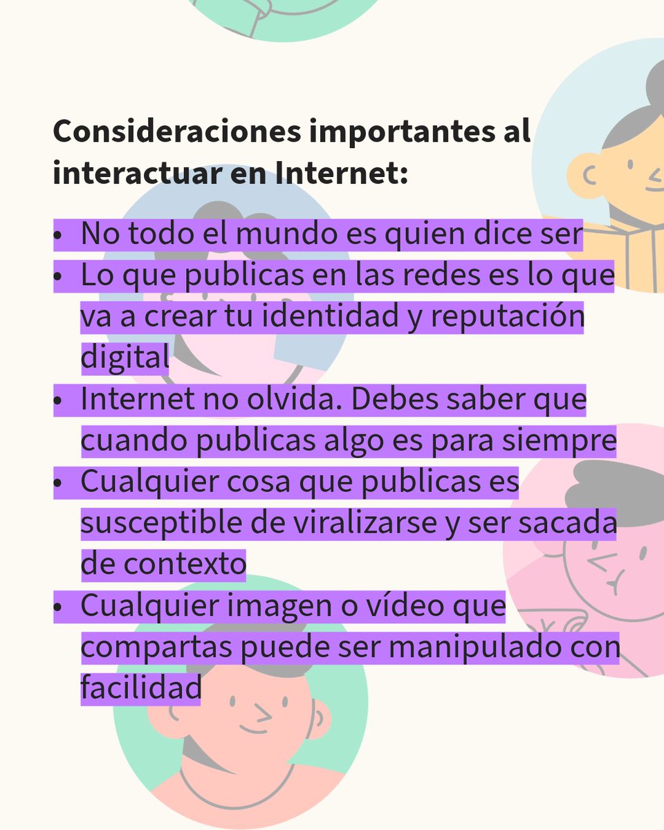 Cada vez más adolescentes acceden a redes sociales. ¿Sabemos cómo cuidarnos en línea? 🔐 Tips de seguridad digital:
✔️ No todo el mundo es quien dice ser
✔️ Cuida lo que publicas
✔️ Internet no olvida
✔️ Si algo incomoda: bloquea, denuncia y habla con una persona adulta
🧵Sigue👇