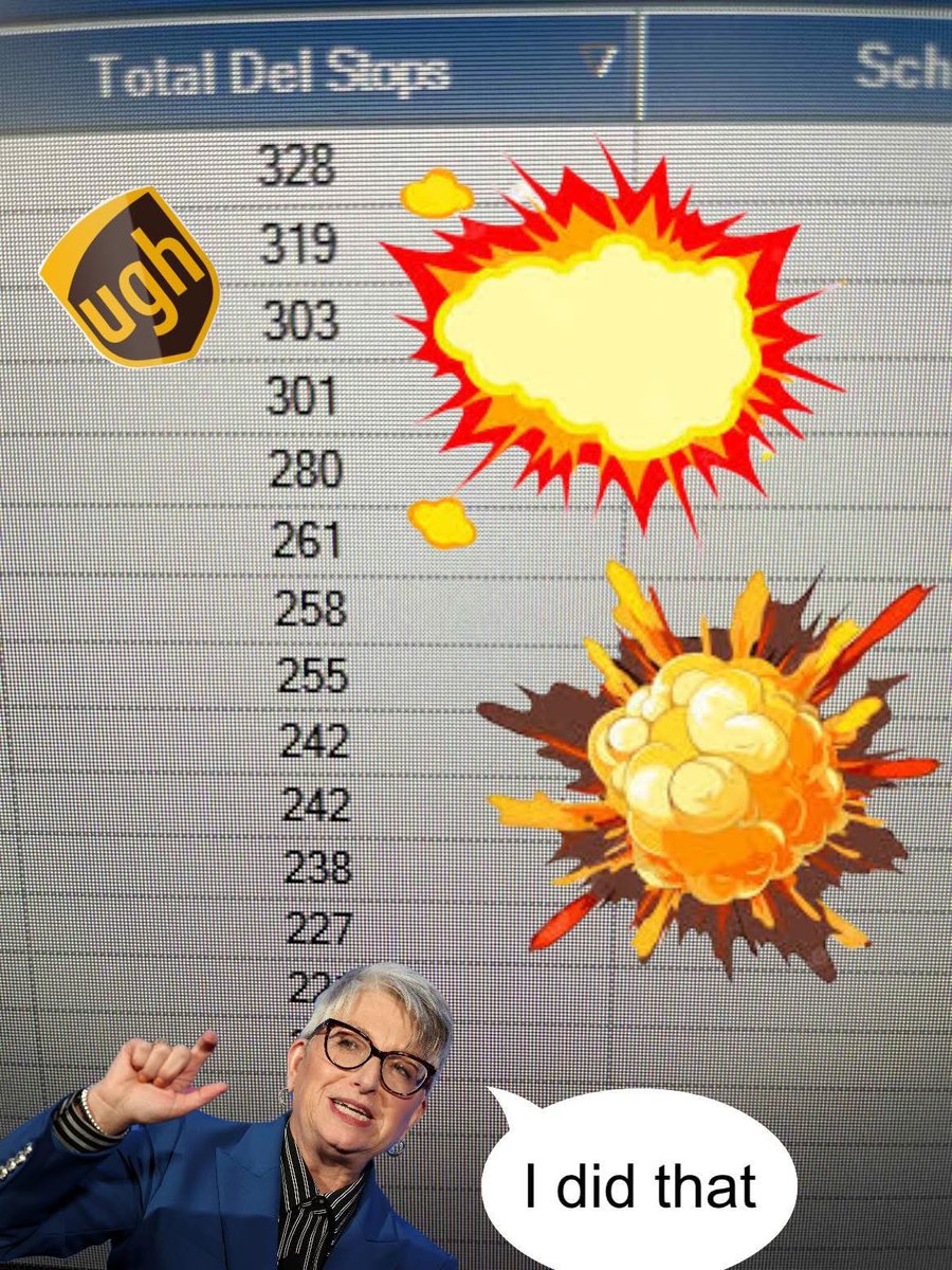 804_local's tweet image. Management claims volume is down but this was the Delivery stop counts in the Stonybrook center yesterday.
Great job @ups and @CarolBTome