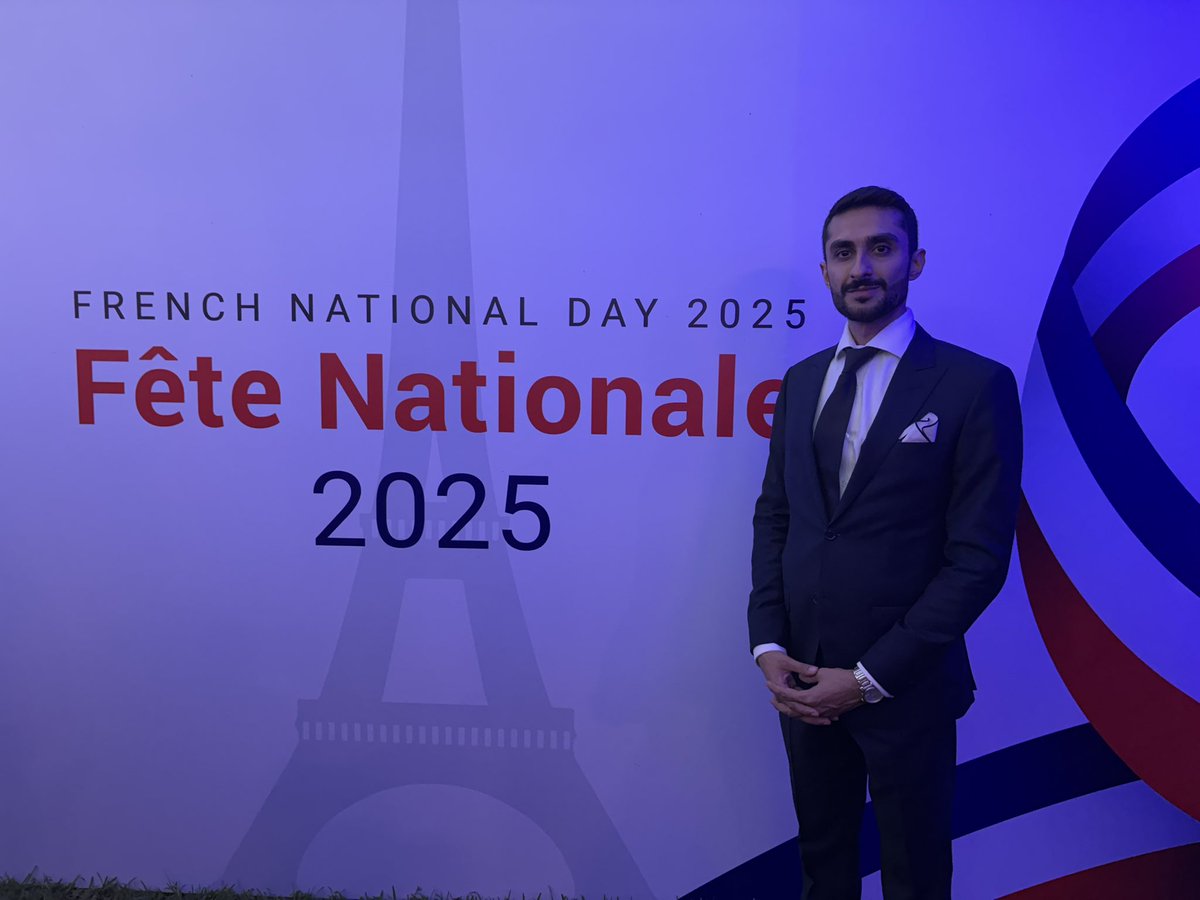 SaudObserver's tweet image. Celebrating French National Day 2025 at the residence of Ambassador Nicolas Galey. 

A dear friend and a true diplomat with an exceptional sense of humor. Vive la France! 🇫🇷