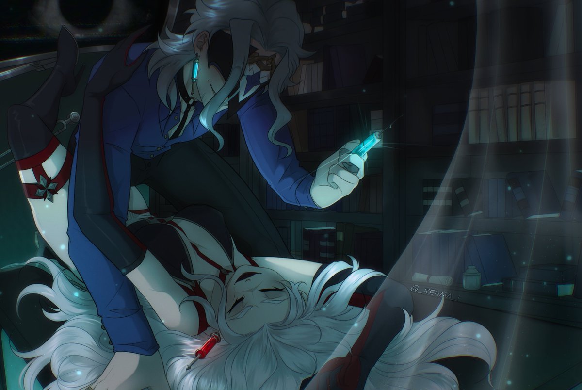 recent commission for a friend :&gt; 
#dottore #genshinoc