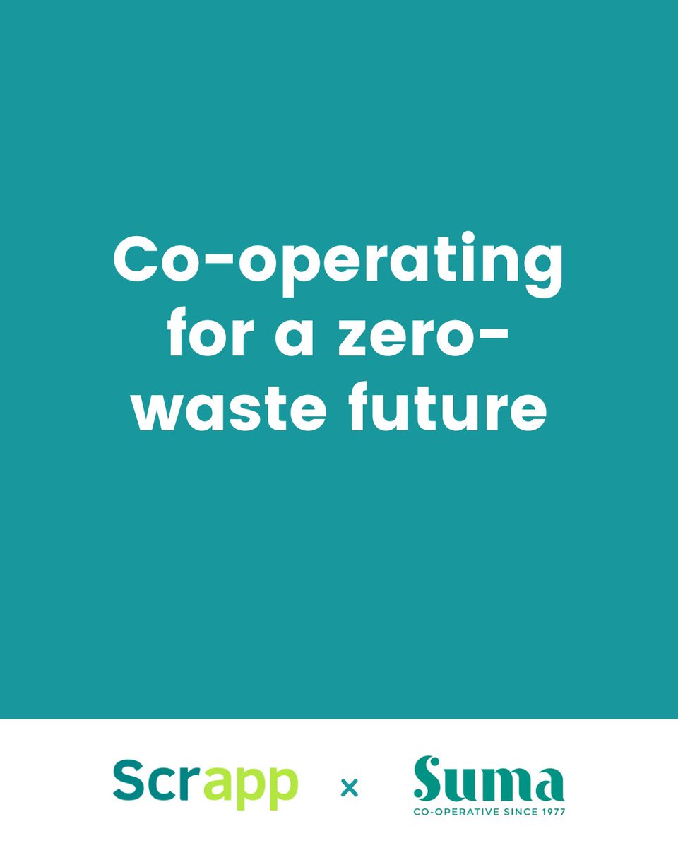 scrappzero's tweet image. We&apos;re thrilled to announce our groundbreaking partnership with @SumaCoop! 🌱
Combining Suma&apos;s 48 years of worker-owned sustainability expertise with Scrapp&apos;s innovative zero-waste technology creates something truly special.