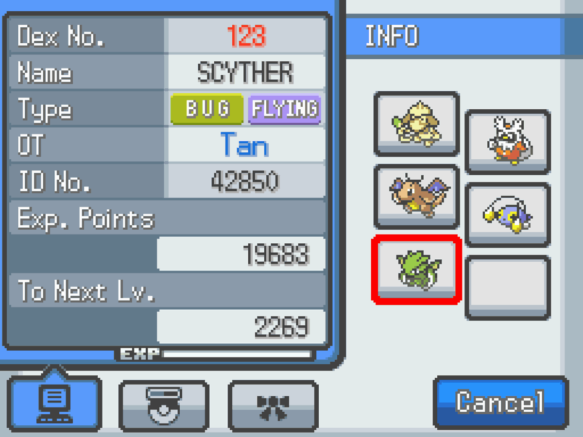 A full odds shiny Scyther I found during the Saturday Bug Catching Contest on Pokemon SoulSilver, taking 8120 random encounters. This shiny Pokemon was encountered on the 27-May-2025.

#ShinyPokemon #ShinyHunting #Pokemon #Shiny #FullOdds #HeartGold #SoulSilver