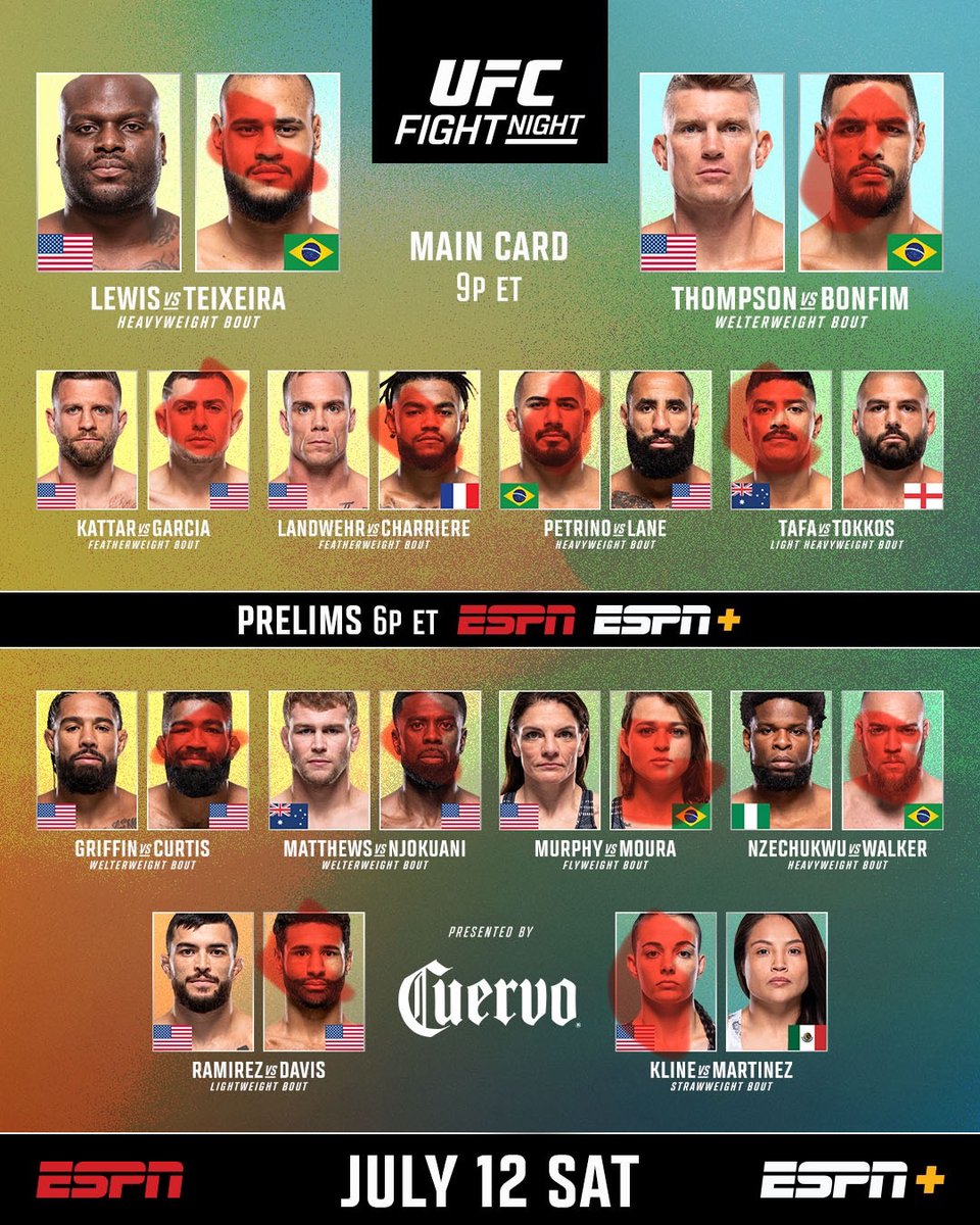 The MMA Outsiders (@mmaoutsidersetb) on Twitter photo Happy #UFCNashville fight day! Check out predictions from <a href="/zainbando99/">Zain Bando ™️</a> (purple) and <a href="/balester555/">Anthony Balester</a> (red). For the first time, Anthony takes a stab at a Fight Night card that will count toward his official record.
<a href="/ETBnetwork/">Empty The Bench Podcast Network</a> | <a href="/WatchPlayback/">Playback</a>
• ZB: 152-110-2
• AB: 61-22-1 Happy #UFCNashville fight day! Check out predictions from <a href="/zainbando99/">Zain Bando ™️</a> (purple) and <a href="/balester555/">Anthony Balester</a> (red). For the first time, Anthony takes a stab at a Fight Night card that will count toward his official record.
<a href="/ETBnetwork/">Empty The Bench Podcast Network</a> | <a href="/WatchPlayback/">Playback</a>
• ZB: 152-110-2
• AB: 61-22-1