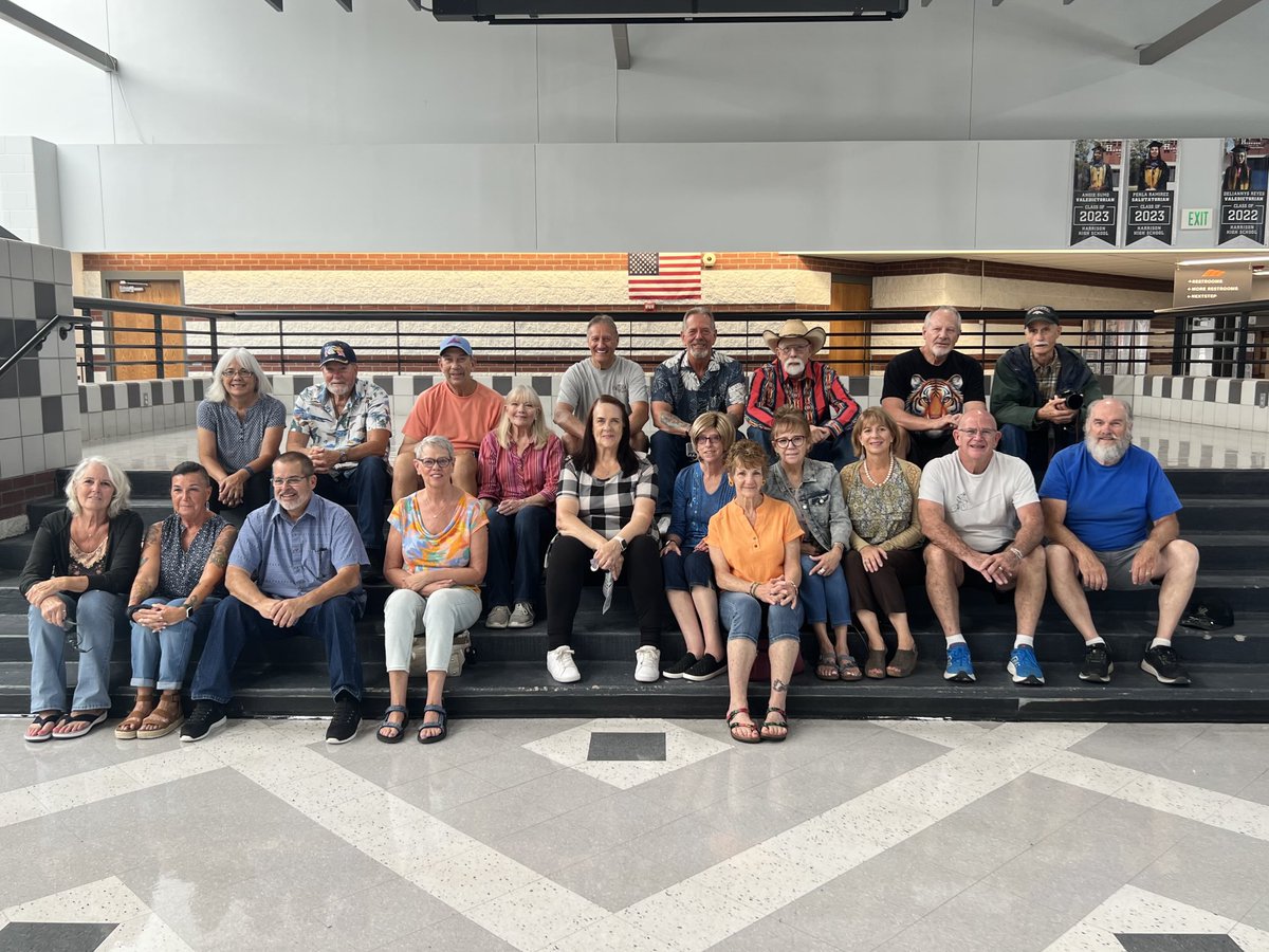 Today I had the honor of taking the Class of 1975 on a tour of HHS.  What a great group of Panthers.
