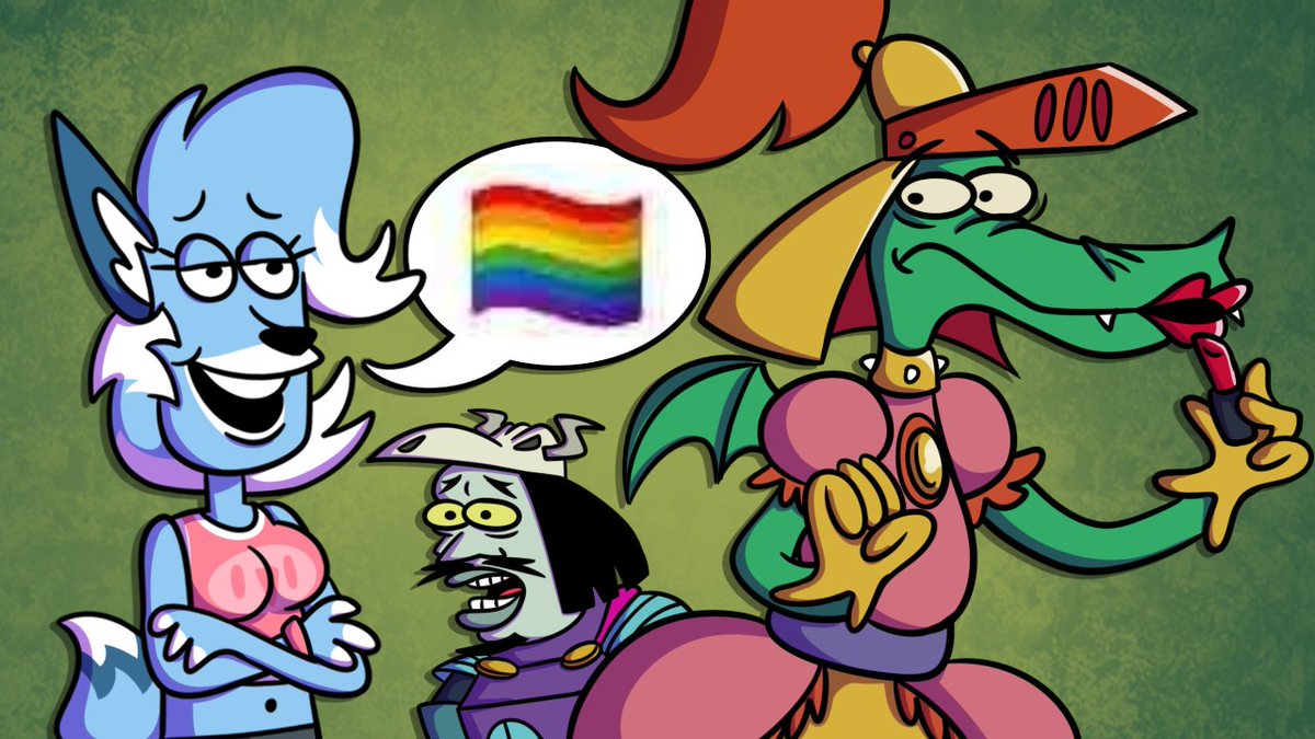 selectwario's tweet image. 🚨 NEW VIDEO 🚨
Did you know there's a decades-old cartoon with a canonically queer dragon in it? You literally will now if you watch this video about a queer dragon in a '90s cartoon. WOW!!!
Video link in the replies!