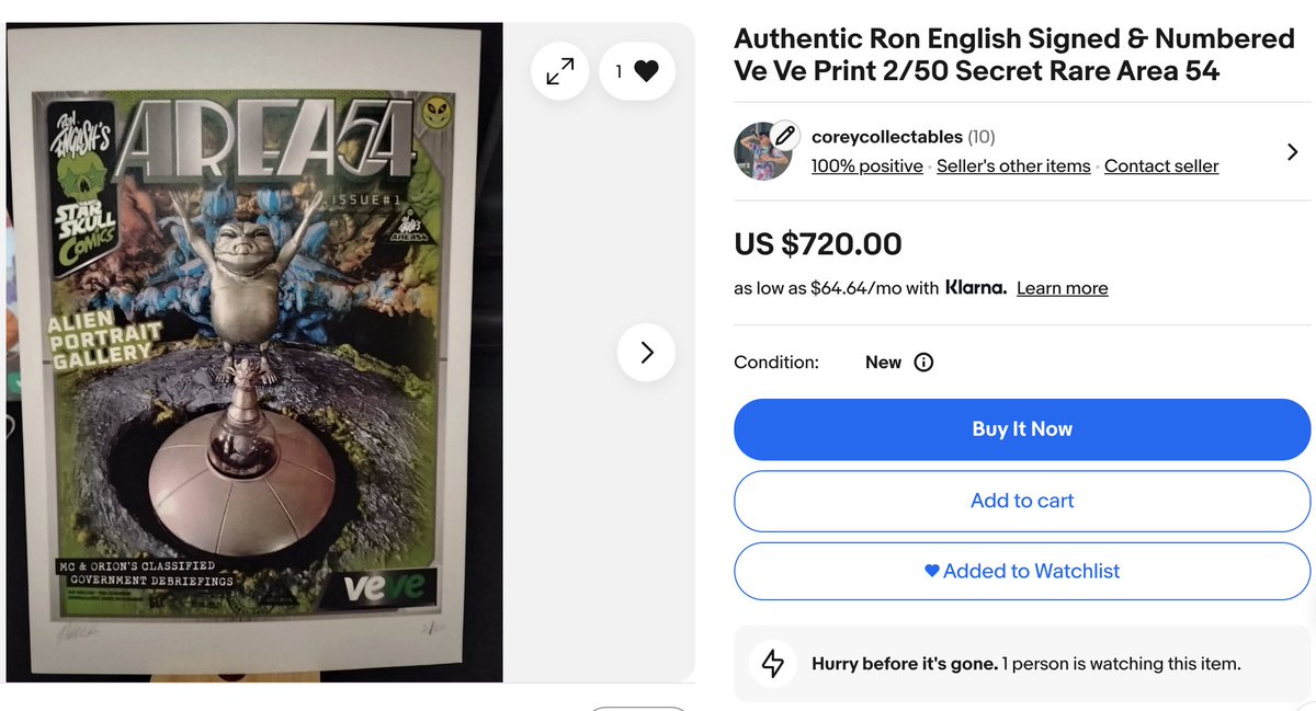 Any VeVe / Ron English fans want a piece of history from Comic-con 2024?

Getting rid of my LE #'d 2/50 both prints to hopefully cover up-coming web3 trip! 

ebay links in comments!