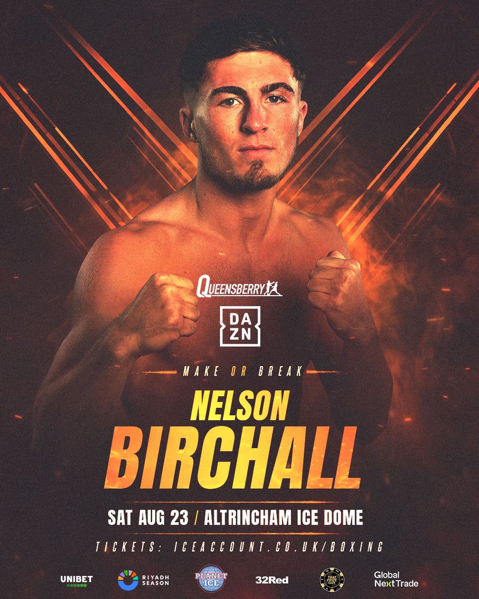letsgomanage's tweet image. The Sexy One is Back!!!
@nelsonbirchall2 Returns on a stacked card live @DAZNBoxing
Let's Goooooo!!!
@Queensberry | @FrankWarren
๐๏ธ 23rd August
๐Altrincham
#RaffertyChamberlain