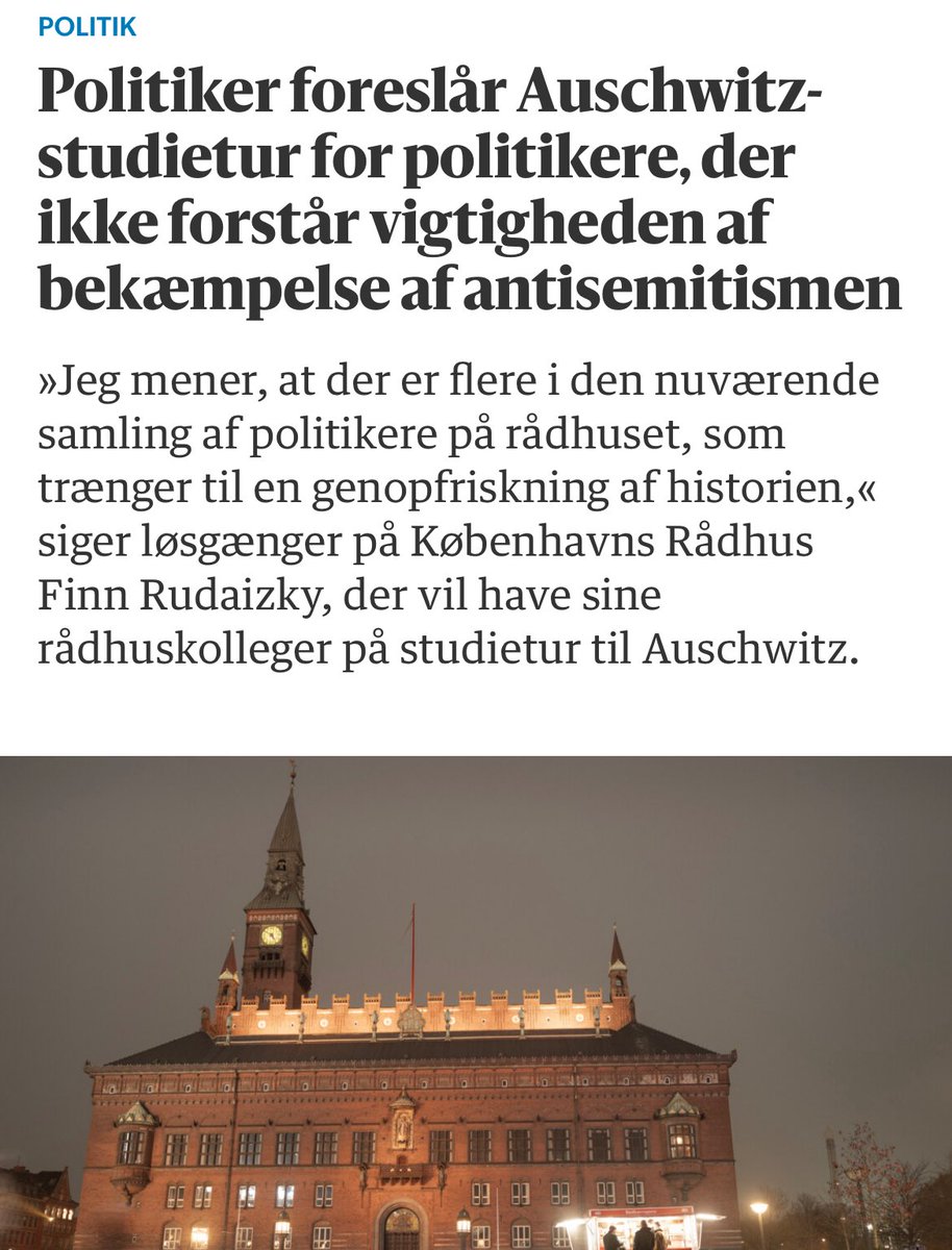 npravn's tweet image. Send Københavns politikere på studietur til Auschwitz.
For det er helt tydeligt, at røde millennials og generation Z er et sort hul i deres viden om Holocaust.
På den måde ville vi endelig kunne tage et opgør med den politiske diskurs, som desværre er dominerende.
#dkpol…