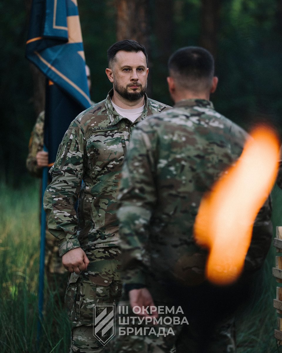 Militarylandnet's tweet image. Andriy Biletsky held a ceremonial presentation of commemorative coins and flags to servicemen who made a significant contribution to the development of the 3rd Assault Brigade.