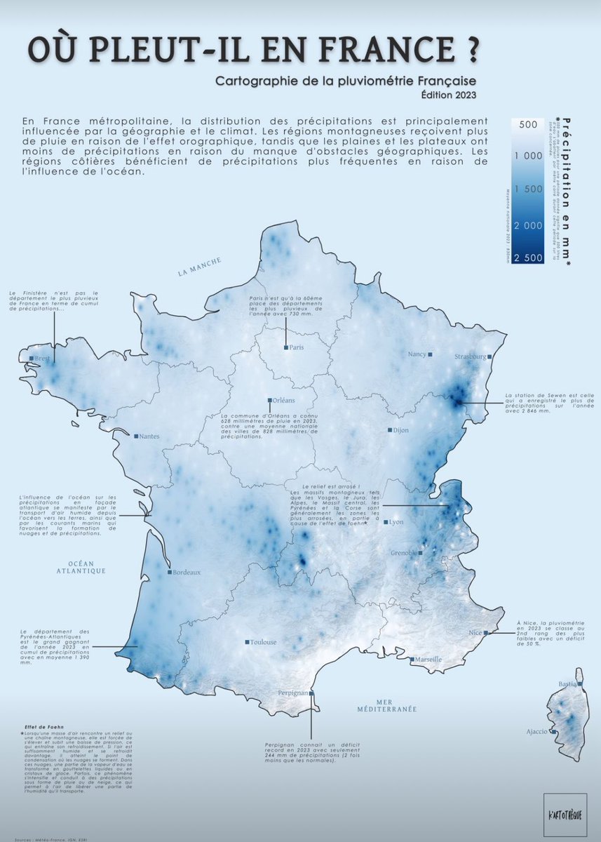 Norbert Fanchon (@fanchonnorbert) on Twitter photo Après la France sous l’eau, la France de l’eau 😉.
Un peu déçu pour mes amis Bretons qui se fassent dépasser par les basques au niveau de la pluviométrie …
<a href="/kartographjs/">Kartograph</a> <a href="/Maxime_Blondeau/">Blondeau Maxime</a> <a href="/PerrinRemonte/">Perrin Remonté</a>
#meteo #climat #pluie #immobilier Après la France sous l’eau, la France de l’eau 😉.
Un peu déçu pour mes amis Bretons qui se fassent dépasser par les basques au niveau de la pluviométrie …
<a href="/kartographjs/">Kartograph</a> <a href="/Maxime_Blondeau/">Blondeau Maxime</a> <a href="/PerrinRemonte/">Perrin Remonté</a>
#meteo #climat #pluie #immobilier