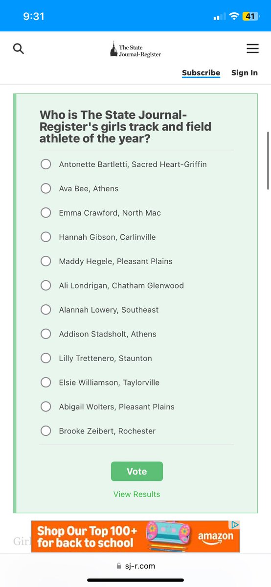 I was nominated for SJR’s Track and Field athlete of the year! so blessed to be among these fantastic athletes!!