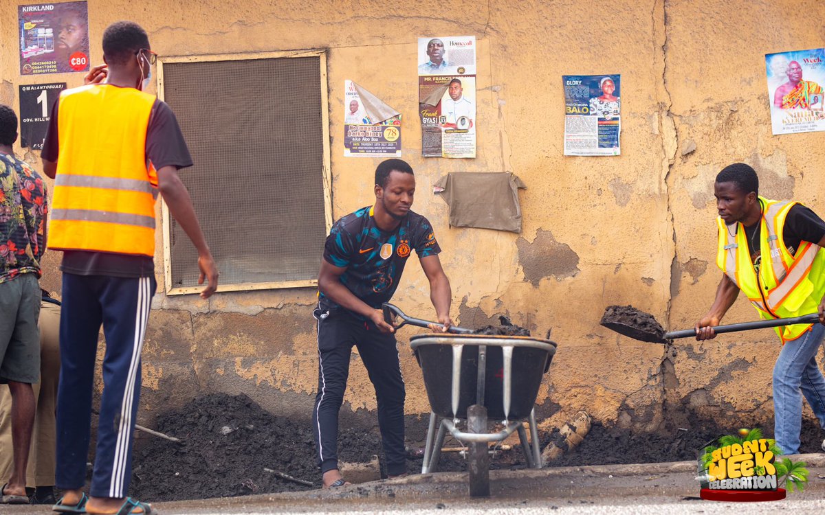 ObuasiSrc's tweet image. Sights from the Clean-up Exercise held earlier today, creating a clean slate for the Students' Week Celebration.