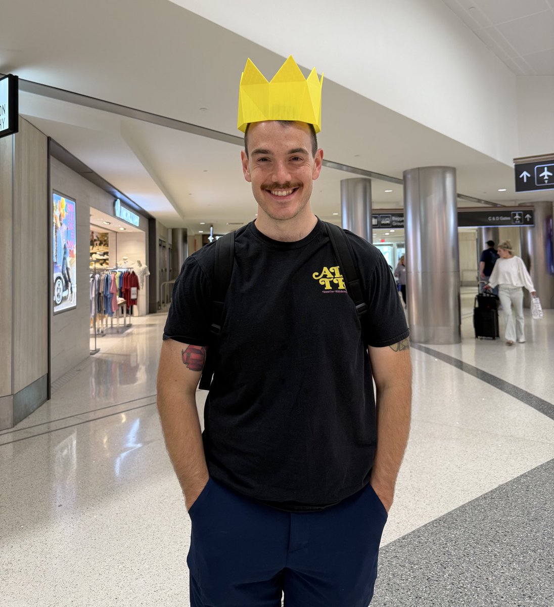 We got 3D printed party hats at the wedding and uhh…you already know the flight attendants are gonna be nervous AF seeing me carry this thing on LOL