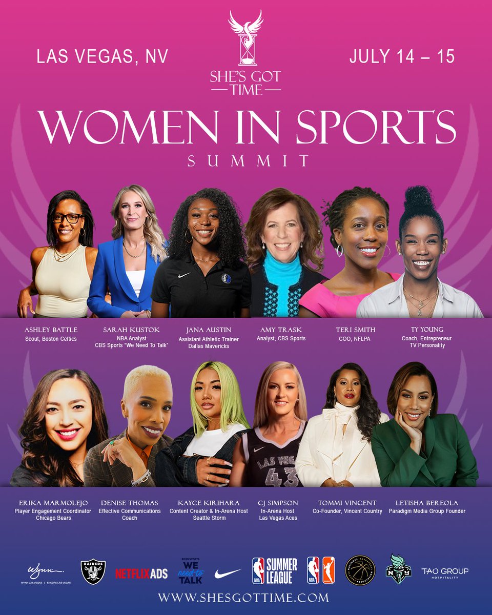 And go! <a href="/jemelehill/">Jemele Hill</a> <a href="/HuffPostWomen/">HuffPost Women</a> <a href="/womeninsportsin/">Women In Sports Inc.</a> <a href="/SwinCash/">Swin Cash</a> <a href="/NABFEME/">NABFEME Official</a>