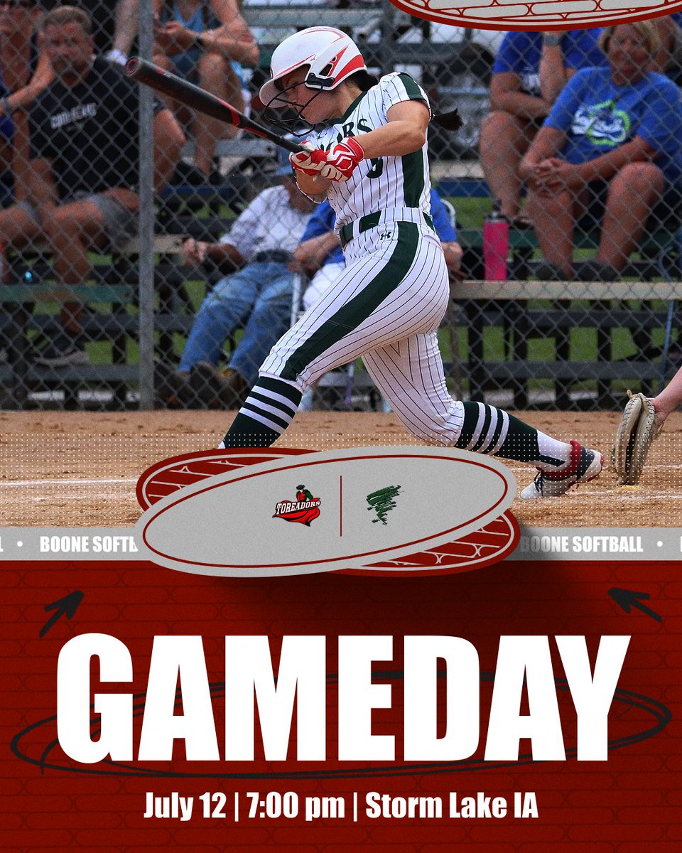 The Boone Softball team continues its march to to the state tournament with a trip to Storm Lake to take on the Tornados. #RollDors

🆚= Storm Lake
⏰= 7:00 pm
📍= Storm Lake, IA
📊= bit.ly/3ocA4pW