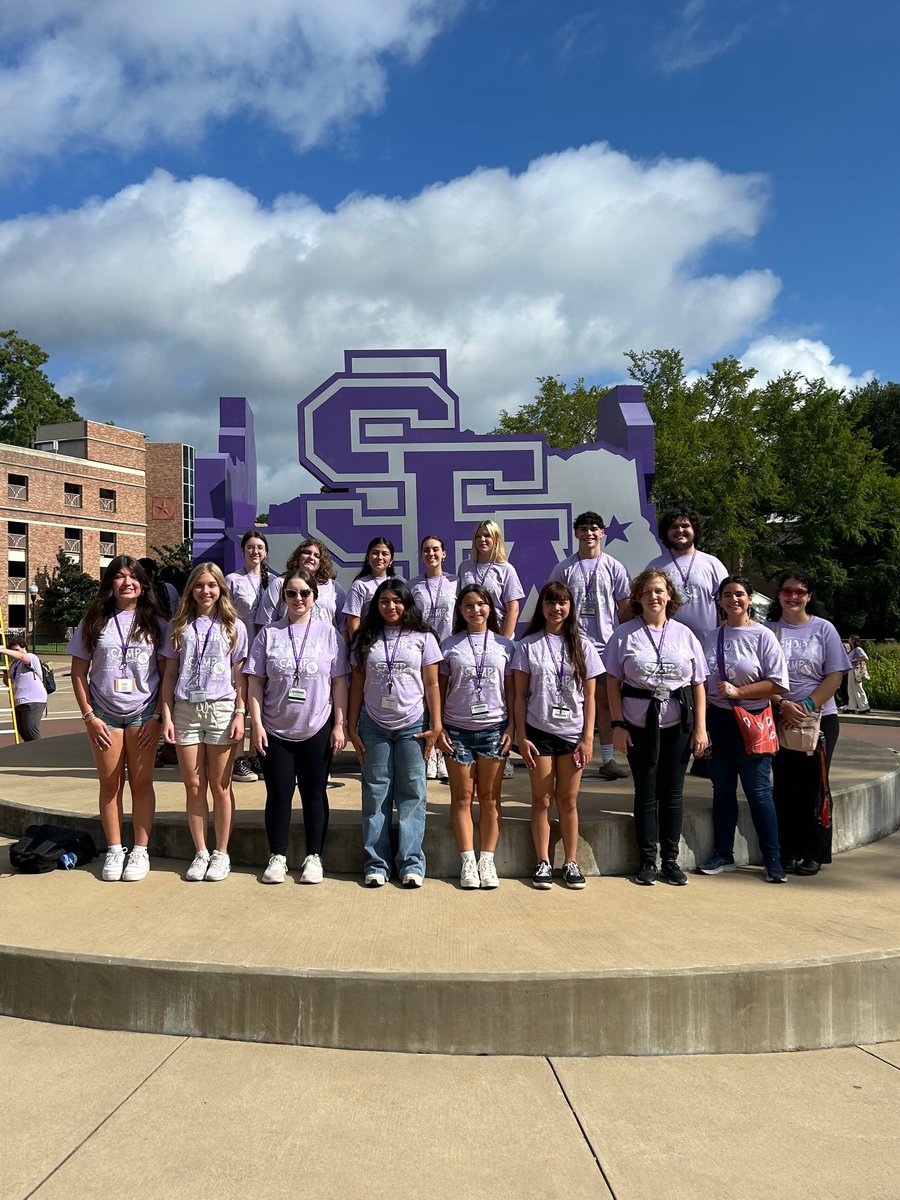 16 members of the high school choir program got a head start this week on next year’s All State auditions by attending the Stephen F. Austin State University annual All-State Choir camp!