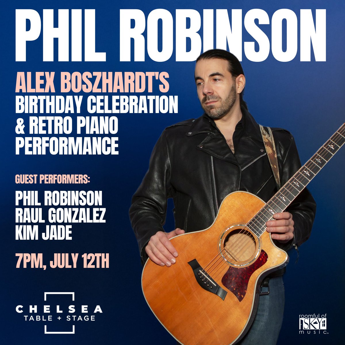 Roomful of Sky Music (@roomfulofsky) on Twitter photo TONIGHT! Swing on by <a href="/Alex_Boszhardt/">Alex Boszhardt</a> 's Birthday Celebration - Live at Chelsea Table & Stage!!
Also featuring: Phil Robinson, Raul Gonzalez, Kim Jade
eventbrite.com/e/alex-boszhar… <a href="/PhilRobinsonNYC/">Phil Robinson</a> TONIGHT! Swing on by <a href="/Alex_Boszhardt/">Alex Boszhardt</a> 's Birthday Celebration - Live at Chelsea Table & Stage!!
Also featuring: Phil Robinson, Raul Gonzalez, Kim Jade
eventbrite.com/e/alex-boszhar… <a href="/PhilRobinsonNYC/">Phil Robinson</a>